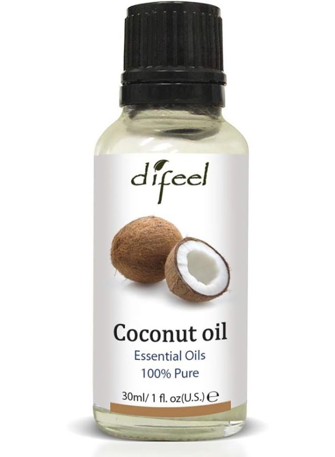 difeel Essential Oils 100% Pure Extra Premium Grade Coconut Oil 30 Milliliters - Image 1