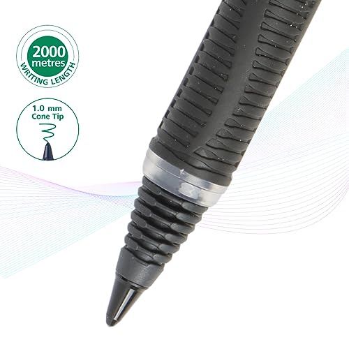 Luxor Schneider, One Sign Roller Ball Pen - Green, 1.0 mm, 2000 mtrs writing length, Waterproof Ink, Consistent ink flow, Ideal for Professionals & Office essential - Image 3