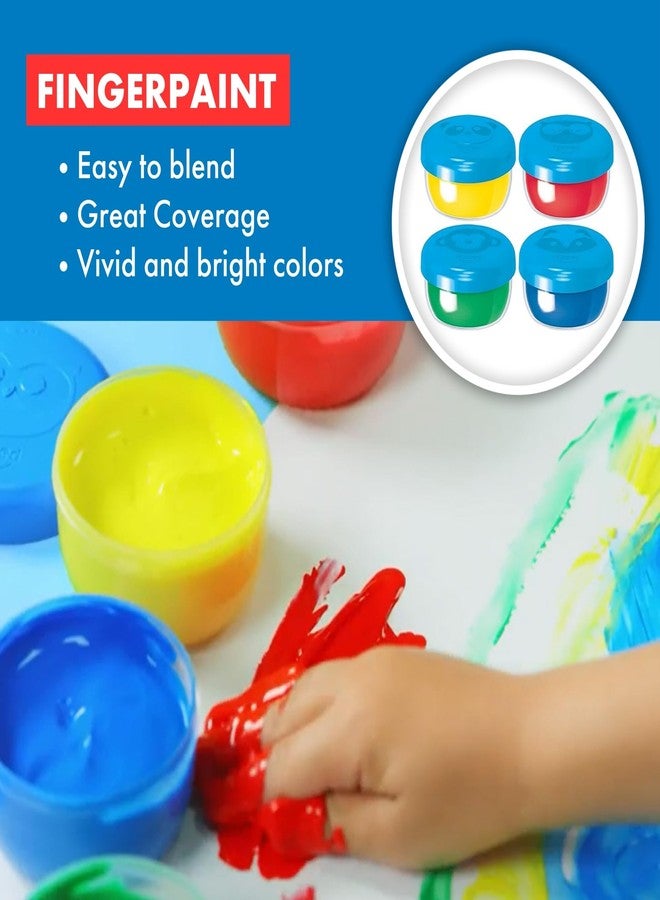 Maped - First Finger Paint - 4 Vivid Colors - Safe for Children - Image 3