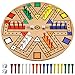 Kathfly Fast Track Board Game Wooden 36 Players Board Game Set with 24 Boards Games Pieces and 2 Dice Fast Track Games Night for Adult Teens Family Party197 Inch - Image 4