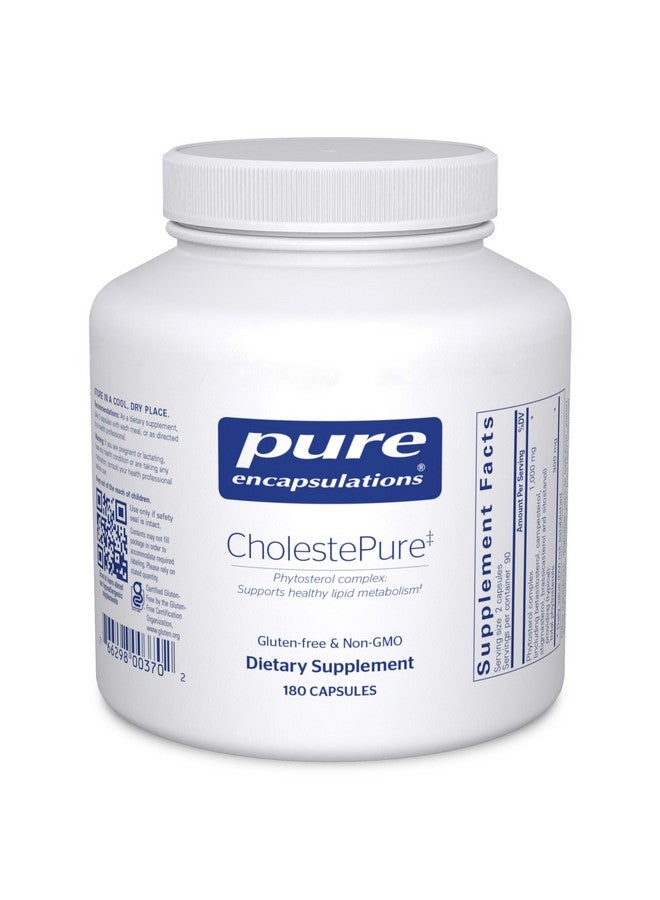 Pure Encapsulations CholestePure | Supplement to Support Cardiovascular Health, Enzyme Function, and Lipid Metabolism* | 180 Capsules - Image 1