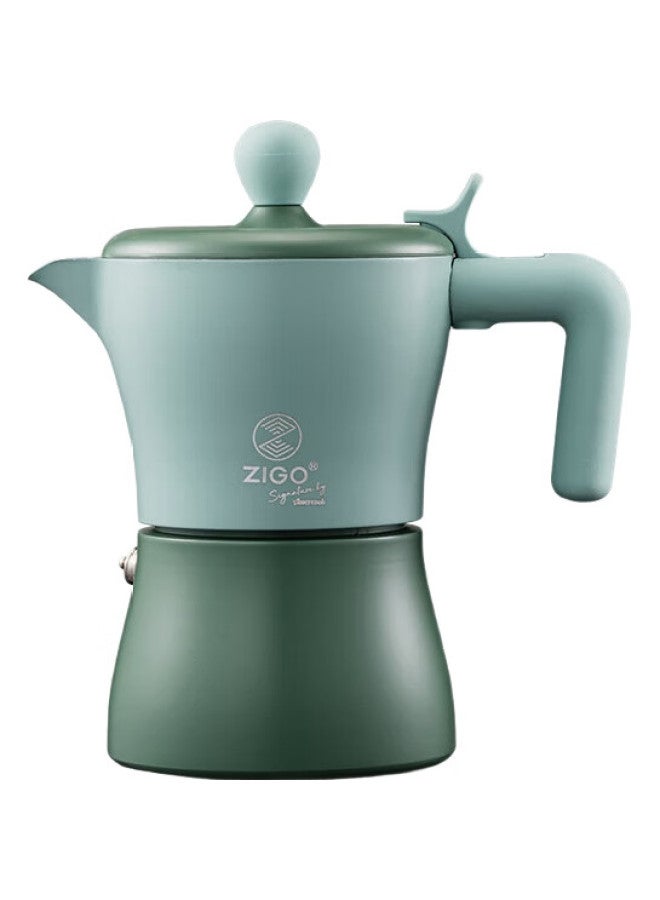 Zigo Moka Pot, Italian Espresso Pour-Over Coffee Maker, Co-Branded Edition, 3 Cups, [Government Subsidy], Pearl White - Image 3