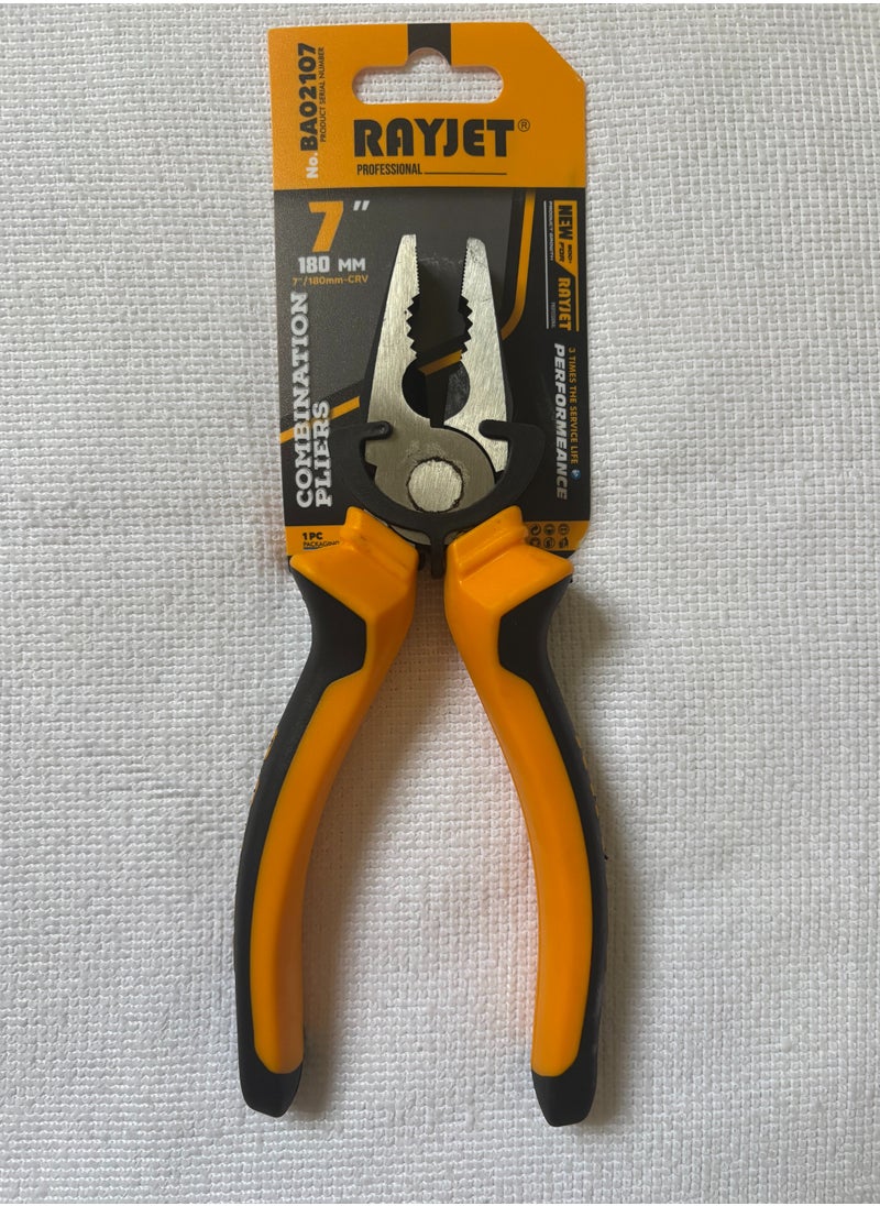 RAYJET - 7-inch high-hardness polished black wire cutters | Rust-proof and wear-resistant | Easily cut wires | A must-have for electrician maintenance | Durable and non-slip! - Image 1