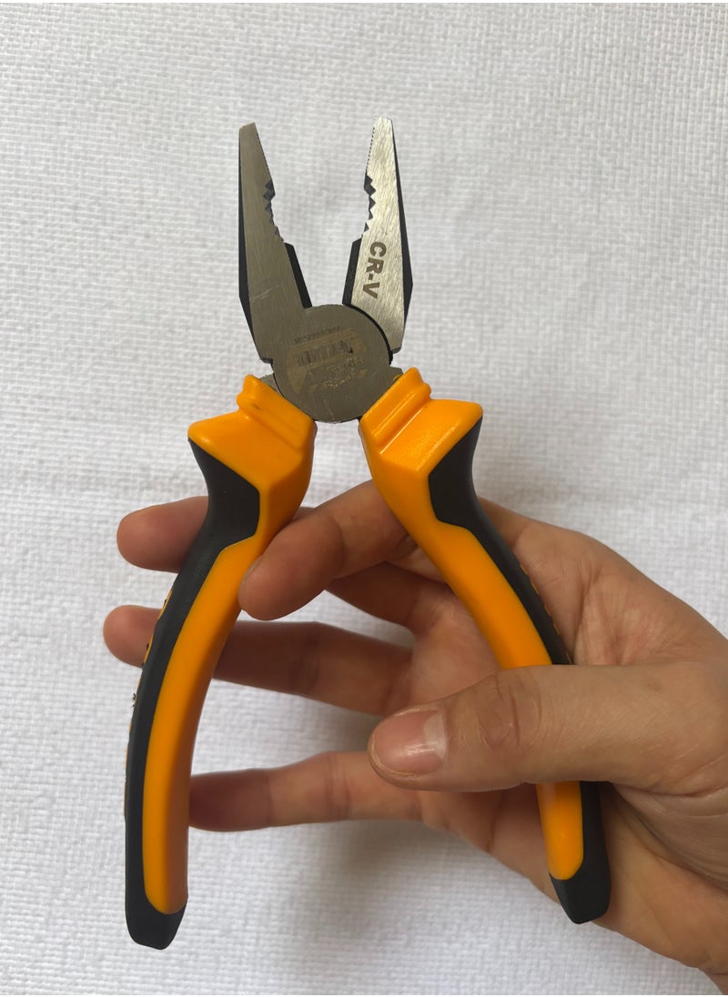 RAYJET - 7-inch high-hardness polished black wire cutters | Rust-proof and wear-resistant | Easily cut wires | A must-have for electrician maintenance | Durable and non-slip! - Image 1