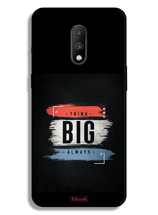 Tolwak OnePlus 7 Protective Case Cover Think Big Always - Image 2