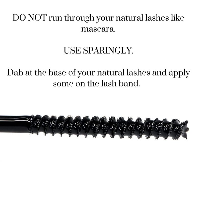 LINX Lash Glue Segmented DIY False Eyelash Cluster Adhesive Latex-Free Mirco Mascara Wand (Black) - Image 4