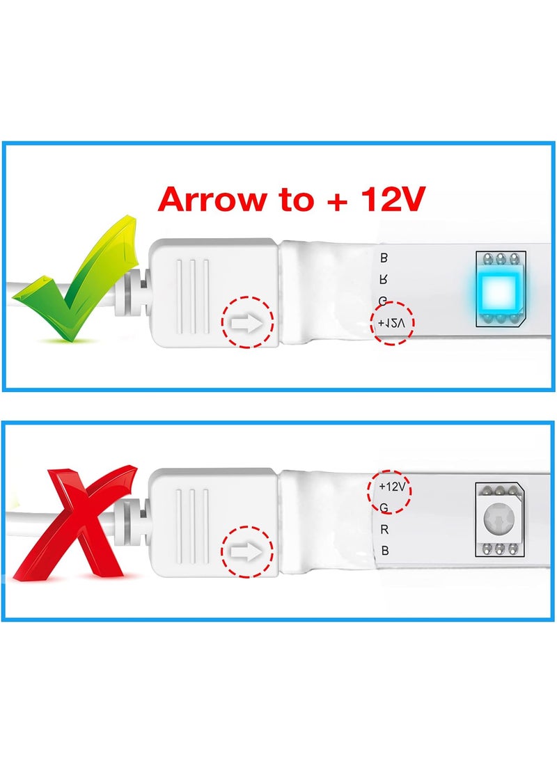 phopollo PHOPOLLO 44 Keys Remote Controller with TwoPort IR Receiver for 5050 1224V Led Strip Lights  - Image 4