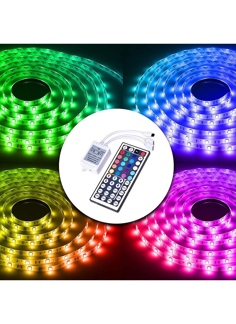 phopollo PHOPOLLO 44 Keys Remote Controller with TwoPort IR Receiver for 5050 1224V Led Strip Lights  - Image 2