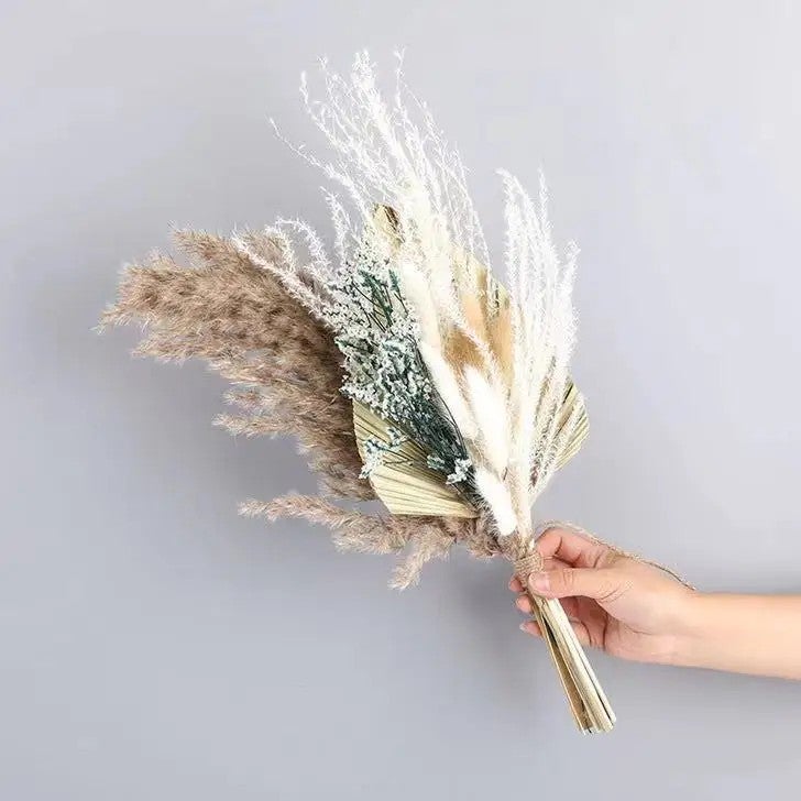 Bluejw Hot Seller Boho Wedding Decor - Dried Pampas Grass Bouquet & Natural Dried Plants Arrangement - Image 1