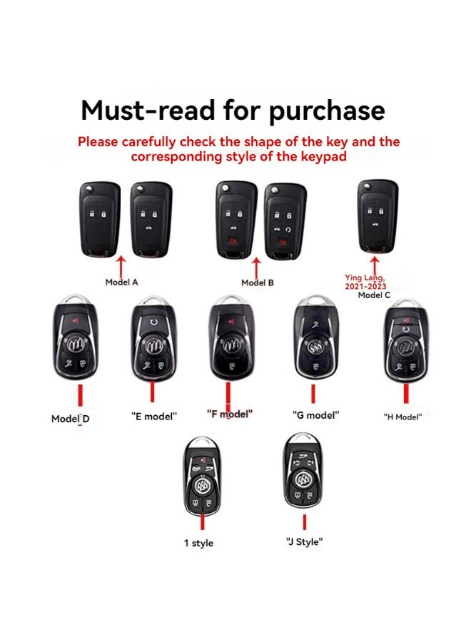Buick keycase, Buick Regal GL8, Buick LaCrosse Enclave, Buick Excelle Enclave Pro, Enclave Flagship Car Shell Buckle - Image 2