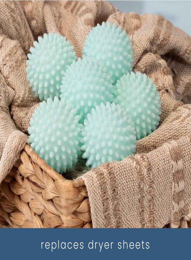 S&T INC. Reusable Plastic Dryer Balls, Fabric Softener for Laundry, Blue, 2.5 in, 6 Pack - Image 4