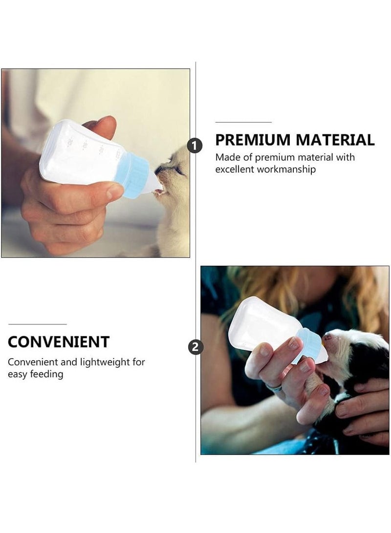 الأزرق جي دبليو Puppy Kitten 120ml Pet Nursing Feeding Bottle, Bottle - 1 Set Plastic Bottles for Nursing, Milk Tools Feeder - Image 3