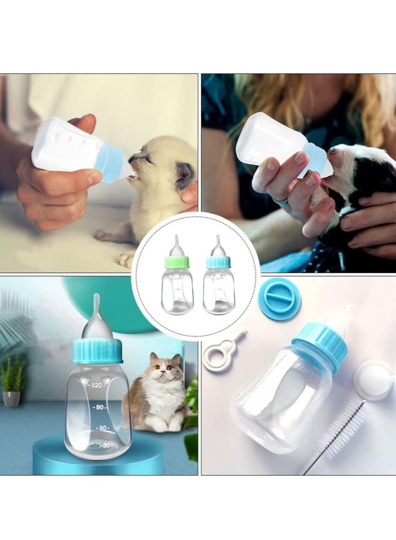 الأزرق جي دبليو Puppy Kitten 120ml Pet Nursing Feeding Bottle, Bottle - 1 Set Plastic Bottles for Nursing, Milk Tools Feeder - Image 4