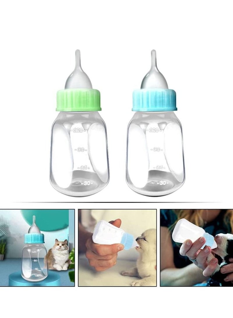 الأزرق جي دبليو Puppy Kitten 120ml Pet Nursing Feeding Bottle, Bottle - 1 Set Plastic Bottles for Nursing, Milk Tools Feeder - Image 2