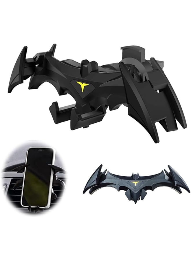 S-TOP Bat Phone Holder for Car, Gravity Lock Car Vent Bat Mount Cool Car Accessories, Universal Cell Phone Holder, Bat Decorations Collectibles, Automatic Locking Hands Free - Image 1