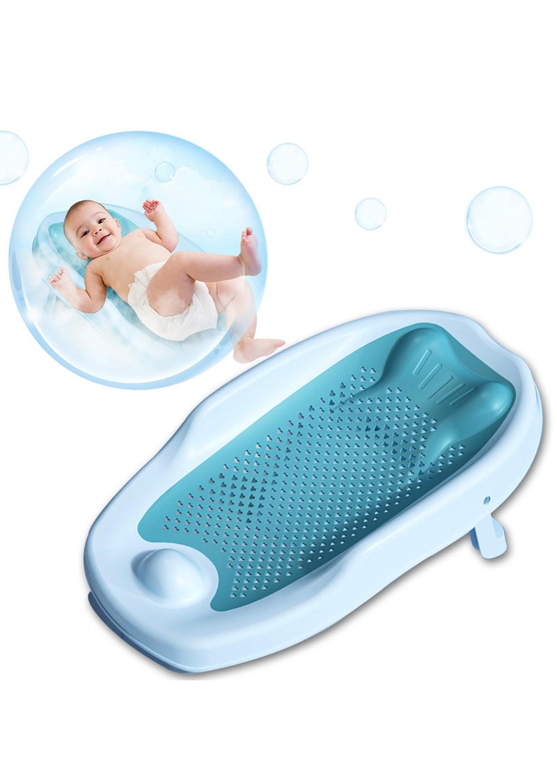 MIXDE Baby Bath Support, Baby Bather Support for Bath tub or Sink Slip-Resistant, Baby Bath Seat Mat, Ergonomic for Newborn Infant, for Newborn, 0-12 Months Baby - Image 1