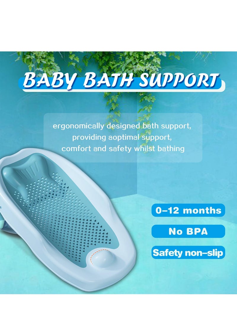 MIXDE Baby Bath Support, Baby Bather Support for Bath tub or Sink Slip-Resistant, Baby Bath Seat Mat, Ergonomic for Newborn Infant, for Newborn, 0-12 Months Baby - Image 2