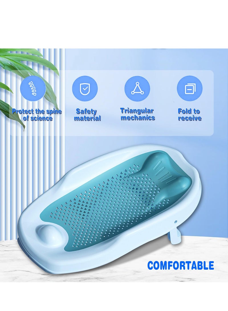 MIXDE Baby Bath Support, Baby Bather Support for Bath tub or Sink Slip-Resistant, Baby Bath Seat Mat, Ergonomic for Newborn Infant, for Newborn, 0-12 Months Baby - Image 4