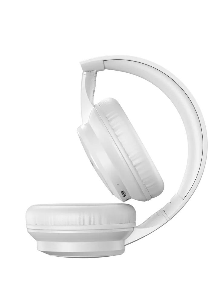 devia Wireless Bluetooth 5.4 Headphones with 40mm HD Stereo Sound – 10-Hour Battery Life, Dual Connection, 3 Sound Modes, Lightweight Foldable Design, 15-Meter Transmission Range, White - Image 2