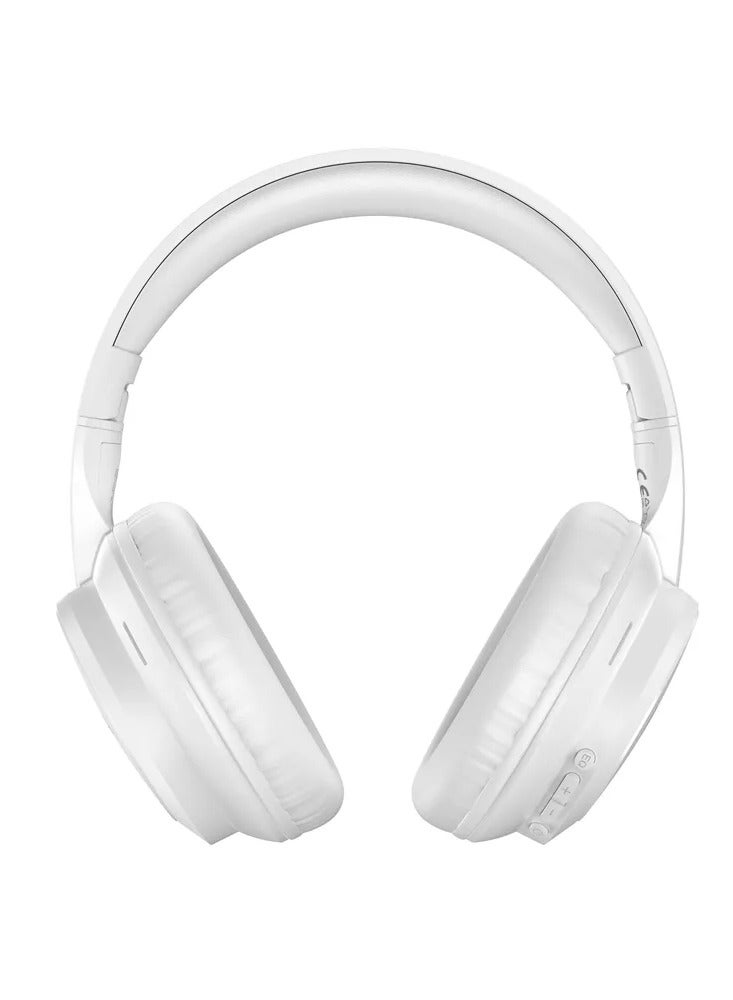devia Wireless Bluetooth 5.4 Headphones with 40mm HD Stereo Sound – 10-Hour Battery Life, Dual Connection, 3 Sound Modes, Lightweight Foldable Design, 15-Meter Transmission Range, White - Image 3