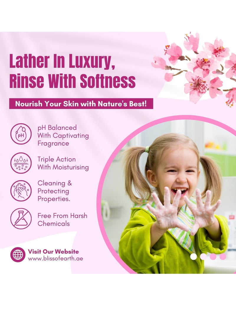 بليس اوف ايرث غسول اليد القابل لإعادة التعبئة السائل بلوسوم بلاست غسول اليد 5 لتر، تركيبة مرطبة غير قابلة للجفاف، عطر عطري مثالي للمنزل والمكتب والفنادق والأماكن العامة - Image 4