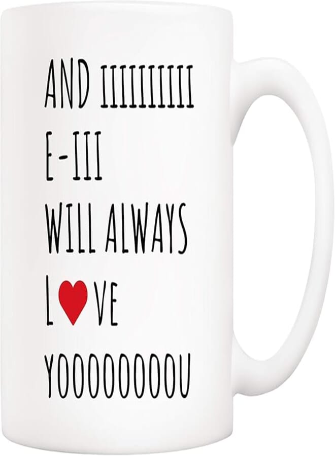 ella - Christmas Gifts For Wife Husband Mom Dad Boyfriend Girlfriend And I Will Always Love You Funny From Wife Husband For Birthday Holiday Cups