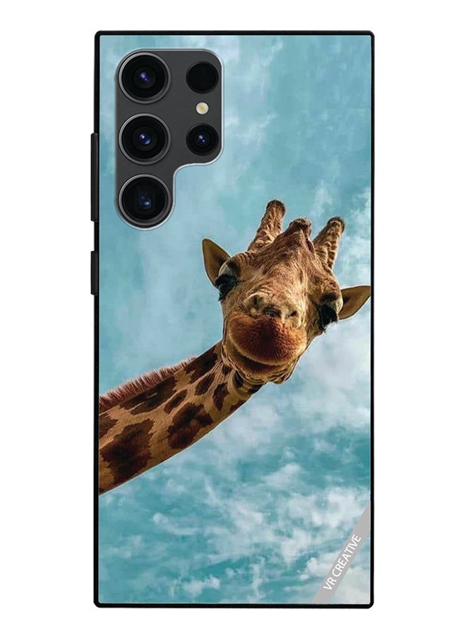 VR CREATIVE Protective Case Cover For Samsung Galaxy S24 Ultra Giraffe Design Multicolour - Image 1