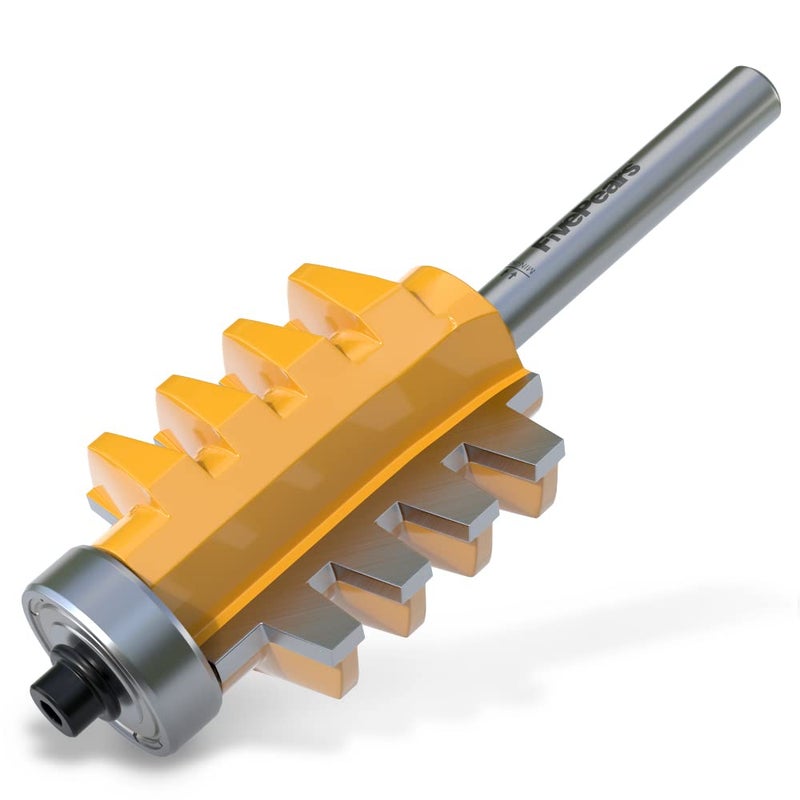 FivePears Finger Joint Router Bit with 1/4" Shank,Reversible Finger Joint Glue Joint Router Bit for Woodworking - Image 1