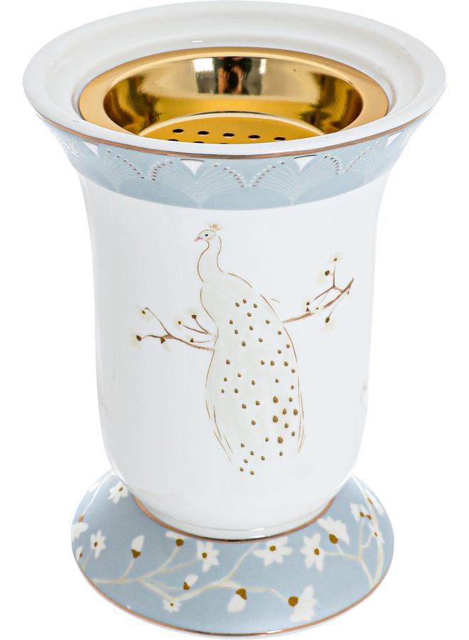 Alsaif Porcelain Incense Burner (Peacock) From White Coloured  - Image 2