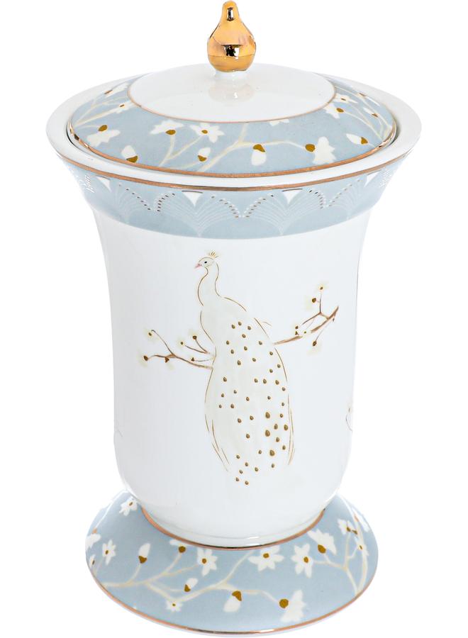 Alsaif Porcelain Incense Burner (Peacock) From White Coloured  - Image 1
