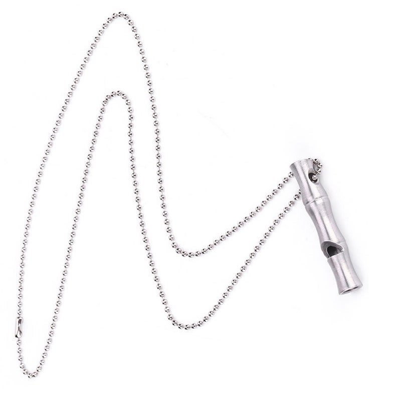 Stainless Steel Whistle: CNC Metal Finishing, High Decibel - Extreme Environment Survival Whistle for Outdoor Camping, Emergency Self Defense, EDC Collection - Image 4
