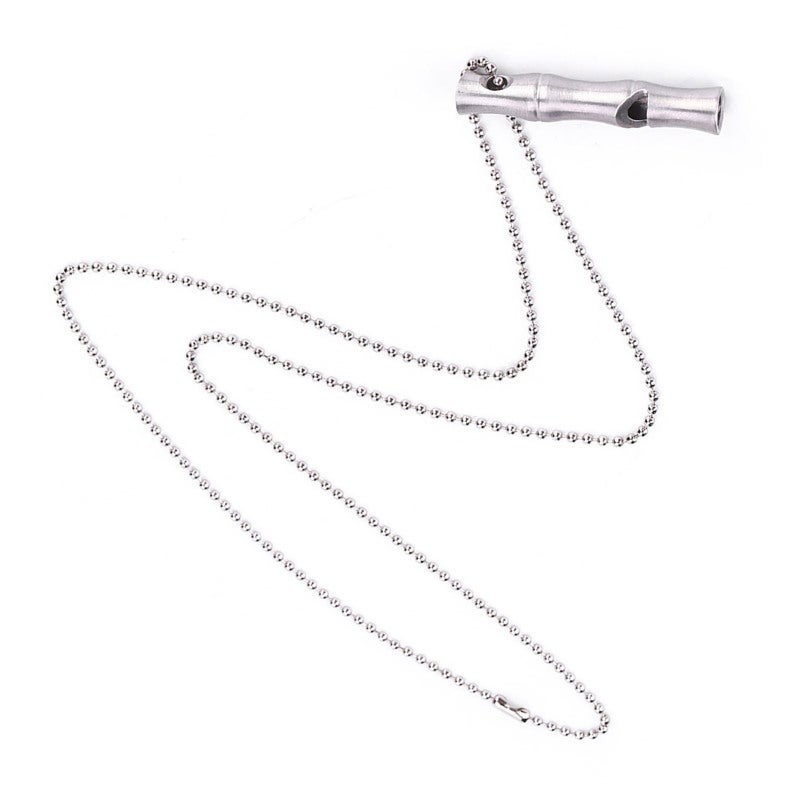 Stainless Steel Whistle: CNC Metal Finishing, High Decibel - Extreme Environment Survival Whistle for Outdoor Camping, Emergency Self Defense, EDC Collection - Image 3