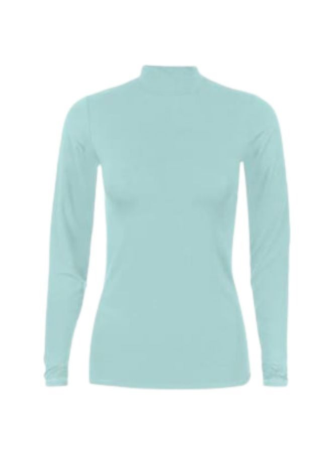Carina Lycra T-shirt with collar and long sleeves 