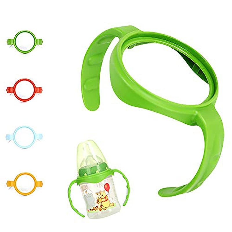 ROMIRUS Baby Feeding Bottle Handles Compatible for NUK Smooth Flow Bottles Not for Nuk Cups and Nuk Simply Natural Bottles 2 Counts Color May Vary - Image 1