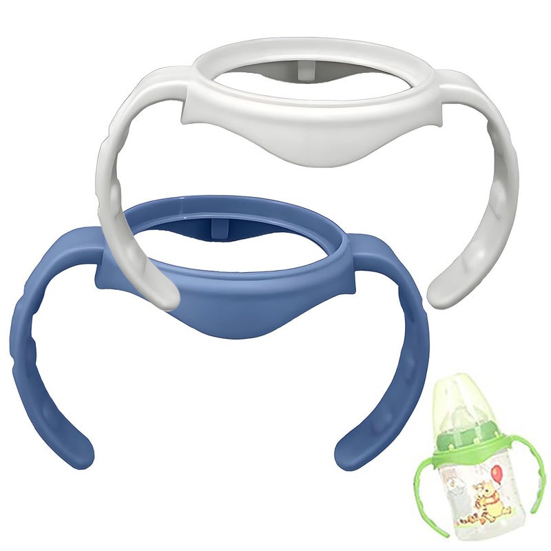 ROMIRUS Baby Feeding Bottle Handles Compatible for NUK Smooth Flow Bottles Not for Nuk Cups and Nuk Simply Natural Bottles 2 Counts Color May Vary - Image 2