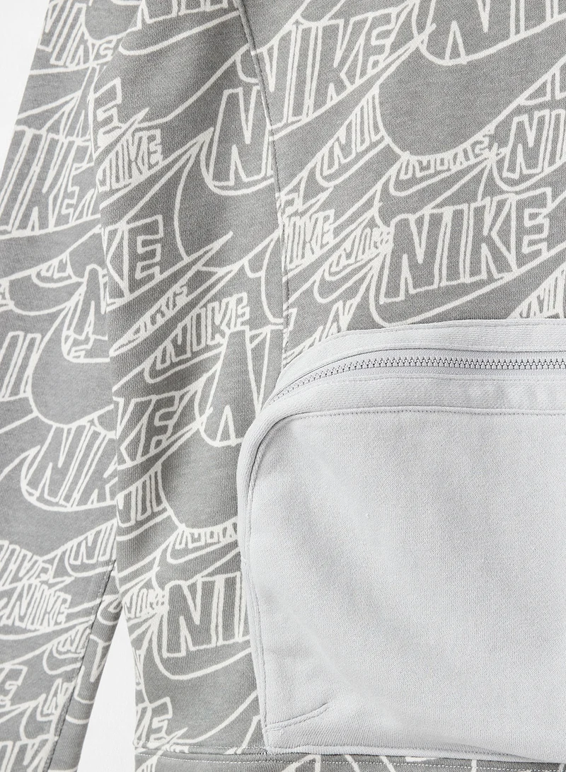 Nike Boys NSW Logo Print Hoodie