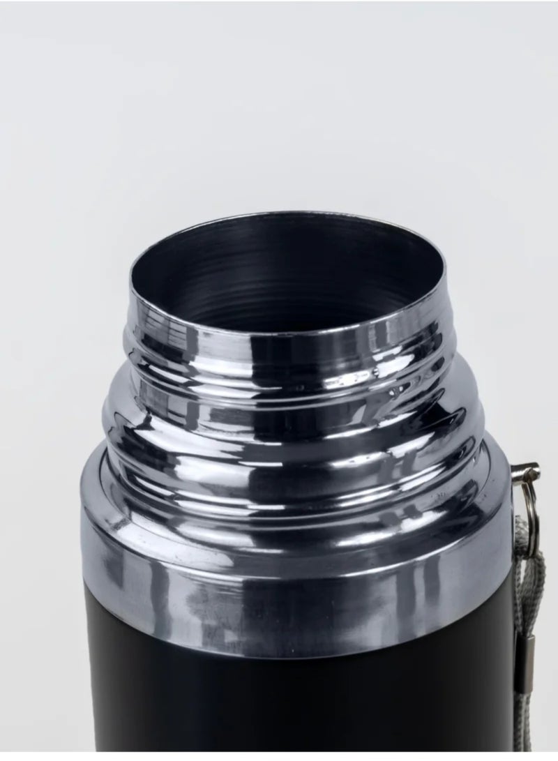 بريما ترمس حراري ٥٠٠ مل - معزول ترمس مفرغ من الهواء، أسود - Image 2