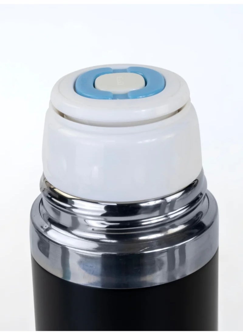 بريما ترمس حراري ٥٠٠ مل - معزول ترمس مفرغ من الهواء، أسود - Image 3