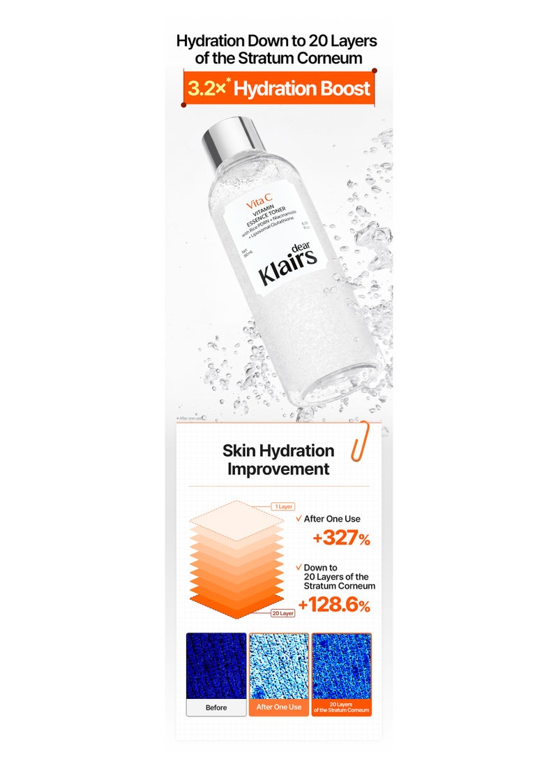 Klairs Freshly Juiced Vitamin Essence Toner (180ml) - Image 5