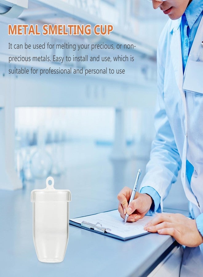 SOLUSTRE Quartz Crucible Small 2.75 Inch High Temperature Resistant Melting Cup for Precious Metals Casting and Laboratory Use - Image 2