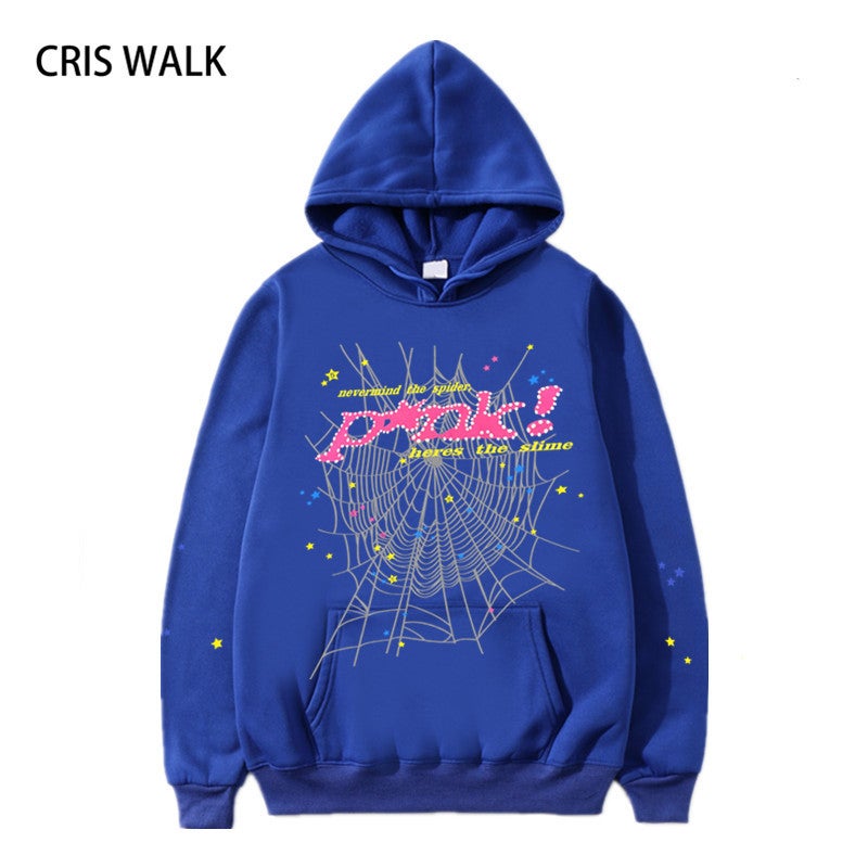 Mens European and American Hip Hop Singer Alphabet 555555 Mens and Womens Couple Spring and Autumn Sweatshirt Mens Hoodie Trendy Jacket Baolan - Image 1