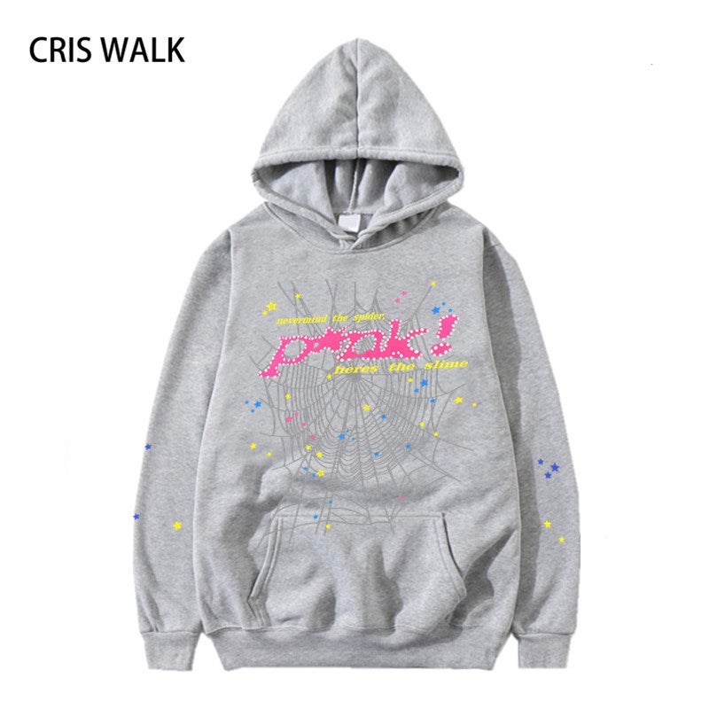 Mens European and American Hip Hop Singer Alphabet 555555 Mens and Womens Couple Spring and Autumn Sweatshirt Mens Hoodie Trendy Jacket Baolan - Image 4