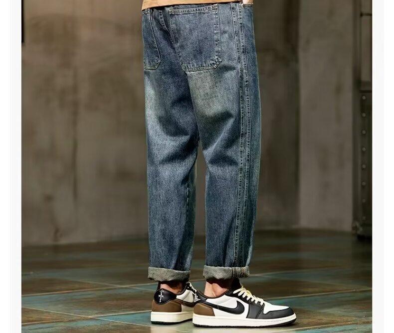 Unisex Classic Denim Jeans Loose Fit Daily Outdoor Wear - Image 2
