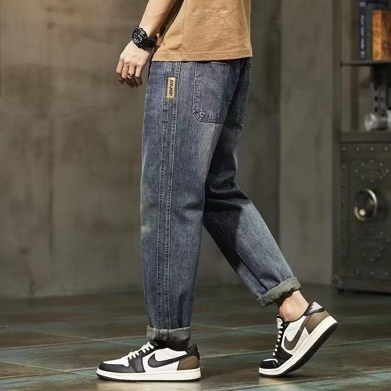 Unisex Classic Denim Jeans Loose Fit Daily Outdoor Wear - Image 1
