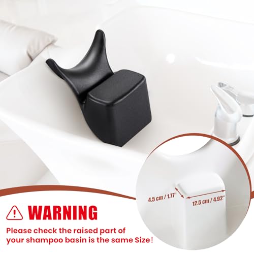 Noverlife Shampoo Bowl Neck Rest, Comfortable Hair Salon Rubber Cushion Shampoo Sink Gel Neck Pad, Professional Hair Washing Pillow Support for Home Salon, Beauty Salons, Barbershop, SPA - Image 3