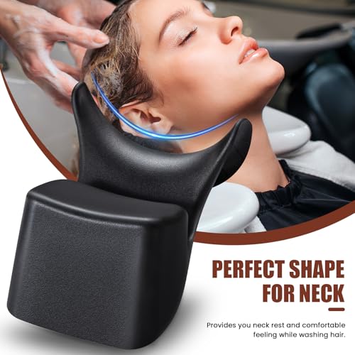 Noverlife Shampoo Bowl Neck Rest, Comfortable Hair Salon Rubber Cushion Shampoo Sink Gel Neck Pad, Professional Hair Washing Pillow Support for Home Salon, Beauty Salons, Barbershop, SPA - Image 4