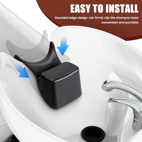 Noverlife Shampoo Bowl Neck Rest, Comfortable Hair Salon Rubber Cushion Shampoo Sink Gel Neck Pad, Professional Hair Washing Pillow Support for Home Salon, Beauty Salons, Barbershop, SPA - Image 5