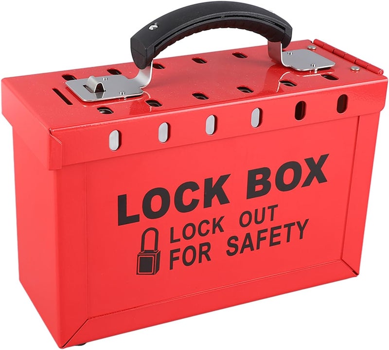 klarako Group Lock Box with Transparent Window, Portable Safety Lockout Tagout Box for Office, Shopping Mall, Home, Company - Image 2