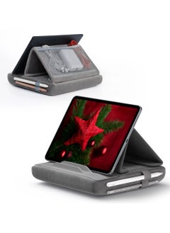JSAUX Tablet Pillow Stand, Holder Dock for Lap, Bed and Desk Compatible with iPad Pro, Air Mini, Kindle, Tablets, Phones, E-Reader, Books Devices Grey