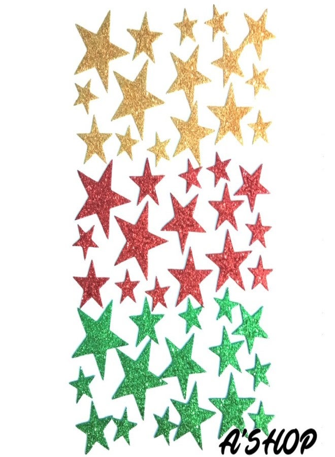 A'SHOP EVA Wall Sticker (Multicolour, Medium), Set of 5 Sheets- Alphabets, Butterflies, Stars, Numeric's and Smileys - Image 3